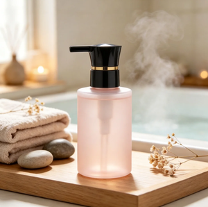 Pompe à lotion noire 33/410 4ml avec anneau doré, pompe distributrice en plastique pour flacon de shampoing, lotion, savon liquide, pompe de remplacement - Product Image 1