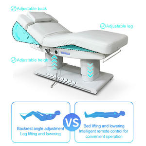 Table de massage professionnelle de luxe, esthétique, grand format, chauffée et réglable en hauteur - Product Image 2