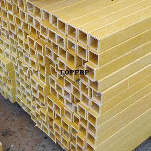 Tubo cuadrado FRP de perfil pultruido estructural compuesto de fibra de vidrio de alta resistencia - Product Image 5