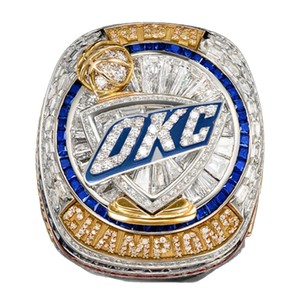 Bague <span class=keywords><strong>de</strong></span> championnat officielle Thunder 2025 en alliage avec cristaux et strass, vente directe d'usine, basketball, Oklahoma City - Product Image 5