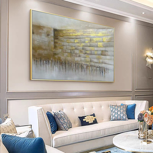 Cuadro Grande Abstracto del <span class=keywords><strong>Muro</strong></span> <span class=keywords><strong>Occidental</strong></span> de Jerusalén, Kotel, Lienzo Hecho a Mano, Paisaje con Personas, Pintura al Óleo, Arte de Pared para Decoración Moderna de Sala de Estar - Product Image 2