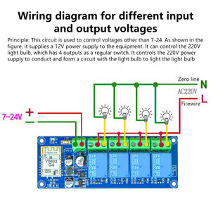 Interrupteur de commande à distance <span class=keywords><strong>WiFi</strong></span> Ewelink, module de <span class=keywords><strong>relais</strong></span> sans fil double mode, 1/2/3/4 canaux, CC 7-24V, automatisation de la <span class=keywords><strong>maison</strong></span> intelligente - Product Image 5
