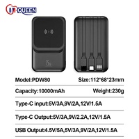 Batterie Li-Polymère Ultra Mince Portable Personnalisée 10000mAh, Chargeur Magnétique Sans Fil à Charge Rapide Intégré