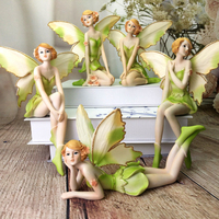 Vente en gros Figurines de fée en résine Ornements de maison et de bureau Statue de fée Décoration de jardin extérieur