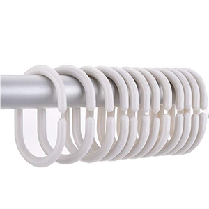 Giá hấp dẫn nhựa C nhẫn hình dạng vòi hoa sen rèm móc - Product Image 1