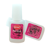 Colle à ongles avec pinceau pour Nail Art, Faux conseils, adhésif de décoration acrylique, colle à ongles transparente 10ml