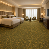 Tapis tissés sur mesure en nylon pour chambres d'hôtel, fabrication machine, de mur à mur, conception OEM/ODM personnalisée pour la prière et l'utilisation commerciale (golf)