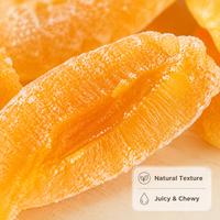 Tranches de pêches jaunes séchées au soleil en vrac OEM, coupées en gros tranches, sucrées, semi-molles, collation naturelle, orange dorée, 10 kg, prêtes à consommer