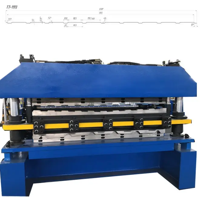 Zhongtuo doppio strato C8 e C25 macchina per lamiera per coperture in metallo macchina per la formatura a freddo per il russo