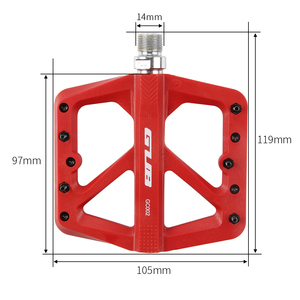 GUB <span class=keywords><strong>GC002</strong></span> Nylon DU + Pédales de vélo antidérapantes résistantes à l'usure Pédale de vélo de montagne Accessoires de pied pour le cyclisme - Product Image 5