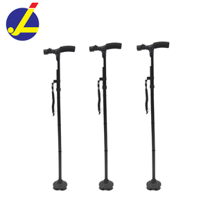 Canne <span class=keywords><strong>de</strong></span> <span class=keywords><strong>marche</strong></span> légère à LED, poignée en T, bâtons télescopiques, pour personnes âgées, pliables, nœuds <span class=keywords><strong>de</strong></span> trekking - Product Image 1