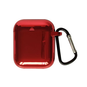 Étui <span class=keywords><strong>Airpods</strong></span> 1 et <span class=keywords><strong>2</strong></span> en cuir galvanisé de 30mm, boîtier de protection universel avec crochet métallique - Product Image 2