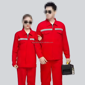 جودة عالية Vis Ming أزرق عاكس قطعتين ملابس عمل قطنية لسلامة المصنع Antiflaming الصناعة - Product Image 2