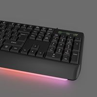 Claviers de bureau filaires ergonomiques et durables USB à membrane, de haute qualité, pour usine et OEM, avec câble USB