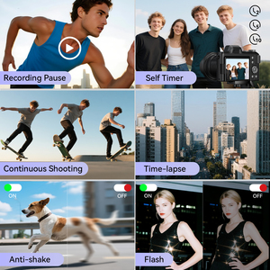 Nouvelle Caméra Vidéo Numérique Mini 4K avec 3 Viseurs et 32 Go de Stockage – Solution Vidéo Portable pour Utilisateurs Intelligents - Product Image 3