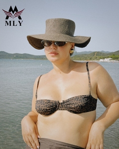 MLY Maßgeschneiderter Badeanzug Leoparden-Dreieck-<span class=keywords><strong>Bikini</strong></span> Frecher Bedruckter Recycelter Stoff Sexy Brasilianischer Badeanzug - Product Image 5