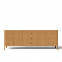 Meubles de chambre à coucher modernes de style européen FERLY en chêne massif de luxe avec 9 commodes, taille personnalisée pour la maison, l'hôtel, la villa