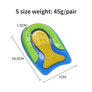Coussin de chaussure en <span class=keywords><strong>gel</strong></span> absorbant les chocs Coussinet de chaussure Silicone Éperon Soulagement de la douleur <span class=keywords><strong>Semelle</strong></span> intérieure Demi-<span class=keywords><strong>semelle</strong></span> Talon Coupe Amortiguador Amortiguador Almohadill - Product Image 2