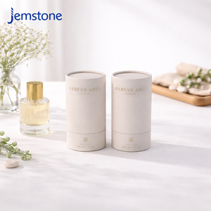 Boîte d'emballage en tube de papier cylindrique écologique pour crème pour le visage, parfum, huile essentielle, avec logo personnalisé imprimé - Product Image 4