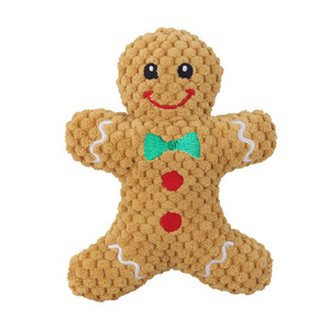 Jouet à mâcher couineur pour chien, écologique, pour les fêtes de Noël, en peluche douce, motifs Arbre de Noël et Père Noël, 43 styles, pour usage intérieur - Product Image 5