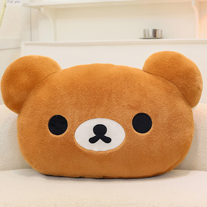<b>Big</b> Head Bear Stuffed Toy Cute Bear Plush Pillow Soft Stuffed Animal <b>Cushion</b> with Adorable Face Super Soft Stress Relief <b>Cushion</b> - Product Image 2