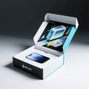 Embalaje de caja de envío electrónica al por mayor | Caja de correo impresa personalizada con compartimentos para protección de computadora portátil/cámara - Product Image 5