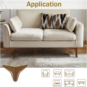Đồ Nội Thất Chân Sofa Tủ Chân Hiện Đại Kim Loại Tam Giác Tủ Quần Áo Chân Bàn Chân Tự Làm Sửa Chữa Thay Thế 10 Cm/3.93 Inch - Product Image 6