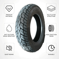 Neumático de Motocicleta Personalizado de Fábrica 350-10 Y108 8PR 50% Caucho, Neumático Enduro Amortiguador para Viajes Interurbanos, Carretera, Safari y Raid