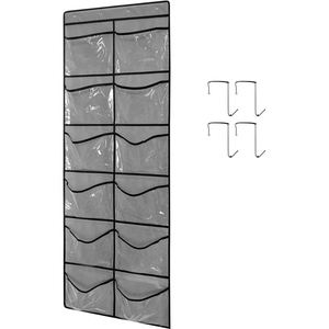 12-Grid Transparent Pocket Hanging <b>Shoe</b> Rack Closet Door <b>Storage</b> <b>Shoe</b> Rack Hanger - Product Image 1