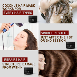 Máscara de cabelo com ingredientes naturais de extrato de óleo de coco PURC para todos os tipos de cabelo - Product Image 6