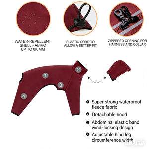 Suministros para Mascotas, Traje Impermeable Personalizado para Perros, Whippet, Greyhound, <span class=keywords><strong>Chubasquero</strong></span> Deportivo para Perros - Product Image 3