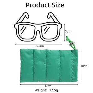 Tragbare Polyester-Brillentasche Personalisierter Brillenbeutel Sonnenbrillenetui Optische Brillentasche Brillenzubehör-Organizer für Täglichen Reisegebrauch - Product Image 2