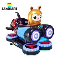 Machine de jeu de balançoire de voiture à bascule électrique à pièces dirigeable spatial mobile manèges pour enfants