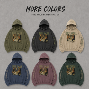 Felpa con Cappuccio OEM da Uomo Stile Streetwear, Effetto Sbiadito, Stampa DTG, Lavaggio Vintage, Strappata <span class=keywords><strong>e</strong></span> Invecchiata - Product Image 4