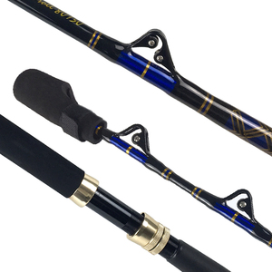 Fiberglass saltwater fishing rod boat trolling fishing rod for sea