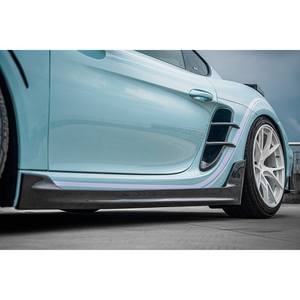 Extensión de Parachoques Lateral, Alerón de Fibra de Carbono Seca 982 718, Faldones Laterales para Porsche Cayman <span class=keywords><strong>Boxster</strong></span> 2016 a <span class=keywords><strong>2023</strong></span> - Product Image 3