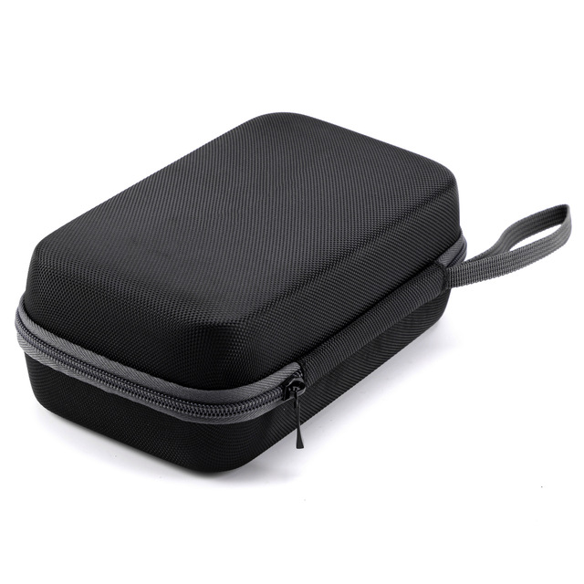 Electronic Tech Case Cable Storage Bag EVA Hard Shell Case Accessories Carrying Zipper Bag with Hand Strap Customized