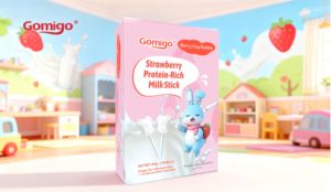 Bastoncini Proteici al Latte e Fragola all'Ingrosso, Etichetta Privata OEM, Snack Lattiero-Caseario Senza Zucchero per Bambini - Product Image 2