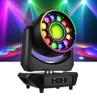 Lampu Sorot Bergerak LED 800W RGBW dengan Efek Ring DMX512 untuk Pencahayaan Panggung DJ Disko