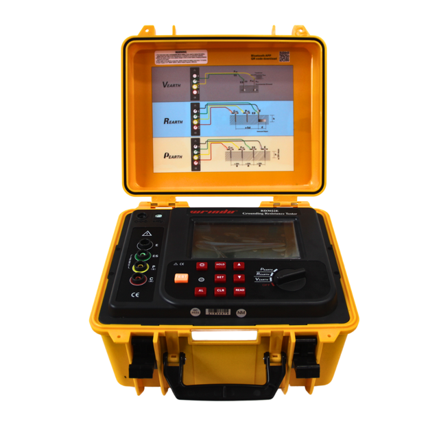 Wrindu RD3022E Earth Soil Resistivity Meter Ground Resistance Tester of LCD Display Soil Grounding Resistivity Tester