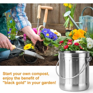 Seau à compost de cuisine 1.3 gallons avec filtre à charbon inclus - Product Image 5