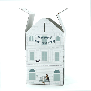 Boîte à pâtisserie haute avec impression couleur mate et illustration pour la <span class=keywords><strong>livraison</strong></span> de gâteaux <span class=keywords><strong>en</strong></span> <span class=keywords><strong>ligne</strong></span> et les entreprises de vente au détail - Product Image 3