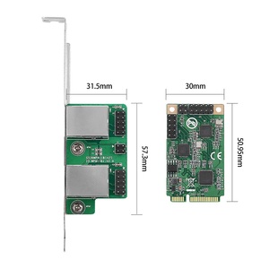 Carte réseau IO-MPE8125B-2GLAN 2.5G Mini PCIe vers RJ45, double ports, 2500 Mbps, Mini PCI Express NIC, carte LAN IO-MPE8125B-2GLAN - Product Image 3