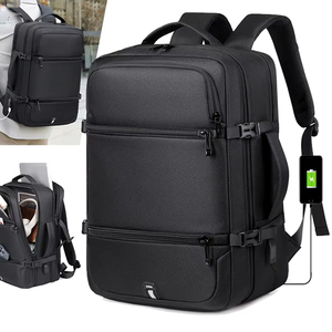 15-Inches Laptop Bag Durable Waterproof Oxford USB Port Bag Fashionable School Bag for Students Laptop <b>Backpack</b> - Product Image 3