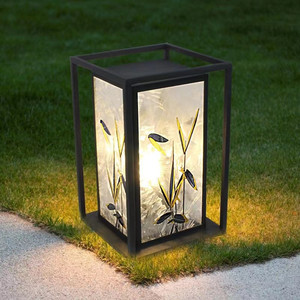 Lampe solaire de jardin de style chinois, imperméable, pour extérieur, cour, paysage - Product Image 4