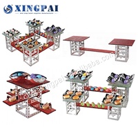 Équipement de Restauration XINGPAI Présentoir Buffet Miroir pour Desserts et Réhausseurs Alimentaires pour Hôtels et Restaurants
