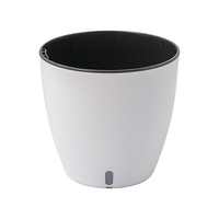 Pot de fleurs auto-arrosant en plastique PP, moulé par injection, avec fenêtre de niveau d'eau, décoration intérieure moderne pour plantes et succulentes
