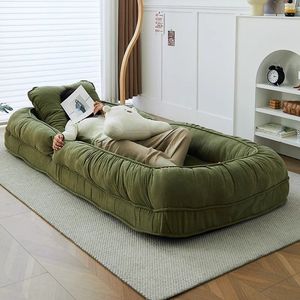 Oval Foldable <b>Sofa</b> <b>Bed</b> With Foam Filling For Children And Adults Versatile Lounge Chair - Product Image 2
