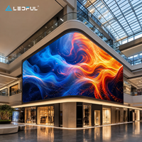 Layar Video LED Komersial P1.86 untuk Atrium Pusat Perbelanjaan, Layar 3D dengan Refresh Rate Tinggi dan Sudut Pandang Lebar, Instalasi Tetap