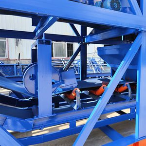 दो कुल होपर 60 एम 3/एच मिश्रण संयंत्र 7500 2 मीटर एचजे 60 तैयार इलेक्ट्रिक कंक्रीट बैचिंग संयंत्र - Product Image 2